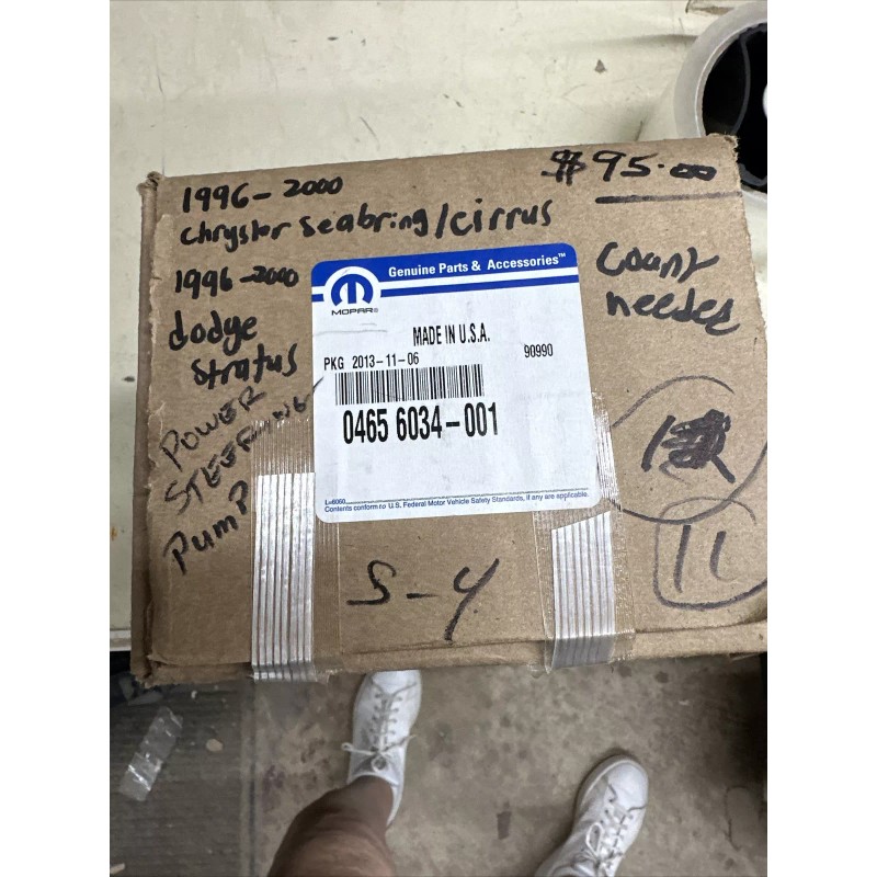 Chrysler Mopar #04656034 Power Steering Pump 1996-2000 Dodge & Chrysler