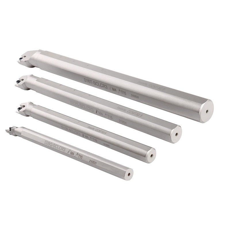 Accusize Industrial Tools Sclcr 4 Pc Indexable Boring Bar Set,
