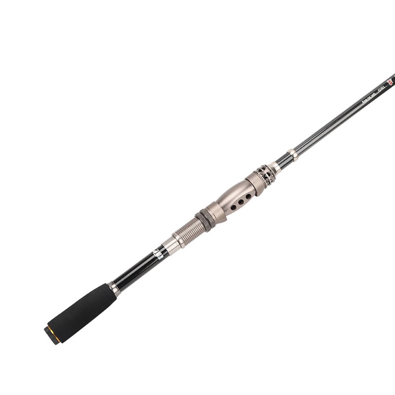 Portable Carbon Baitcasting Telescopic Fishing Rod Pole Reel Tackle Accessory1.8m
