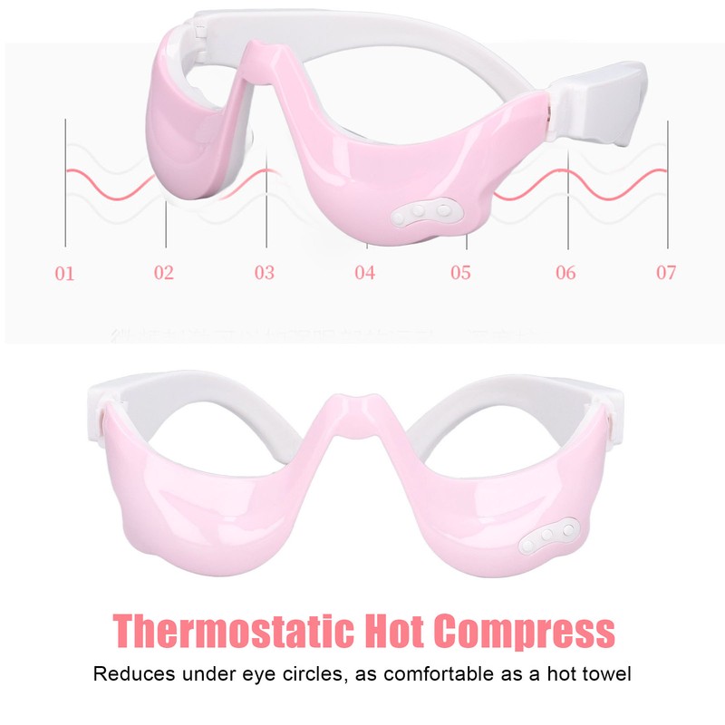 Eye Massager USB Charging Adjustable Hot Compress Vibration Eye Massage