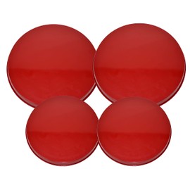 GinsonWare SET OF 4, ROUND STOVE TOP BURNER COVERS. (Red), 2x 10 inch & 2x 8 inch Round (82-154)