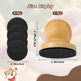 Dog Nail Scratch Board, Wooden Scratch Pad for Nails with 4 Replaceable Sandpaper Sheets for Pet Dogs & Cats, Nail Grinder Board for Gentle Claw Care