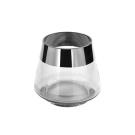 JONA/Teelichthhalter,Glas/H.13cm,D.15cm