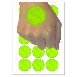 Tennis Ball Cute Temporary Tattoo Water Resistant Fake Body Art Set Collection - 54 1" Tattoos (1 Sheet)