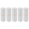 Hsthe Sea 5 Pcs White Empty Lipstick Tubes,DIY Lip Balm