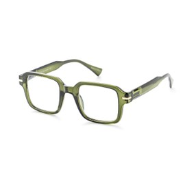 OPTIMUM OPTICAL Blue Light Filtering Scratch-Resistant Lens Rectangular Frame Magnifying Reading Glasses - The Truth is Clear, +2.25
