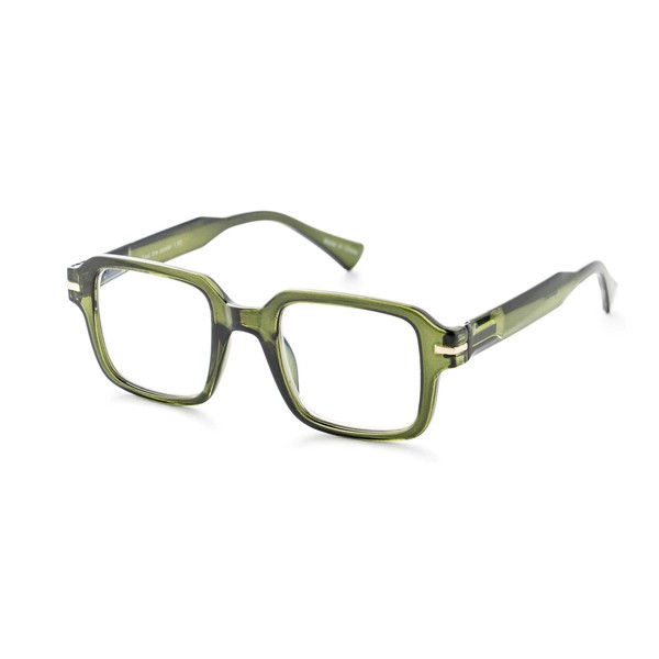 OPTIMUM OPTICAL Blue Light Filtering Scratch-Resistant Lens Rectangular Frame Magnifying