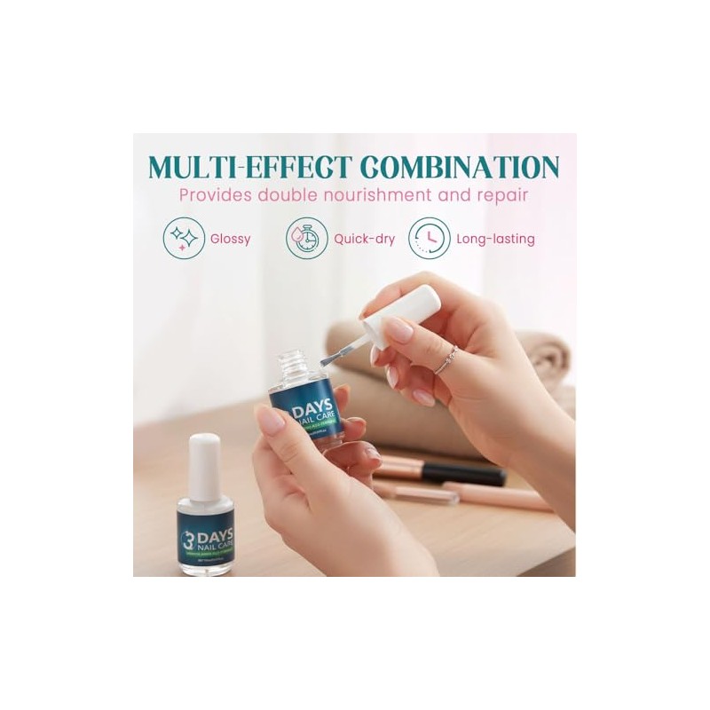 3 Days Nail Care Oil, Vitae Aceite Fortalecedor,Tratamiento Reparador(1pc)