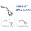 YVZUL High Pressure Shower Head3 Inch Anti-clog Anti-leak Fixed Chrome