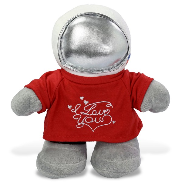 DolliBu Snug-Mooshies I Love You Valentine Plush Standing Astronaut -