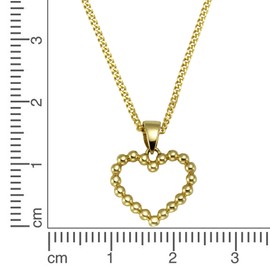 Celesta Gold Women's Pendant with Chain 375 Gold 42 cm Shiny Yellow 500341378-42-2