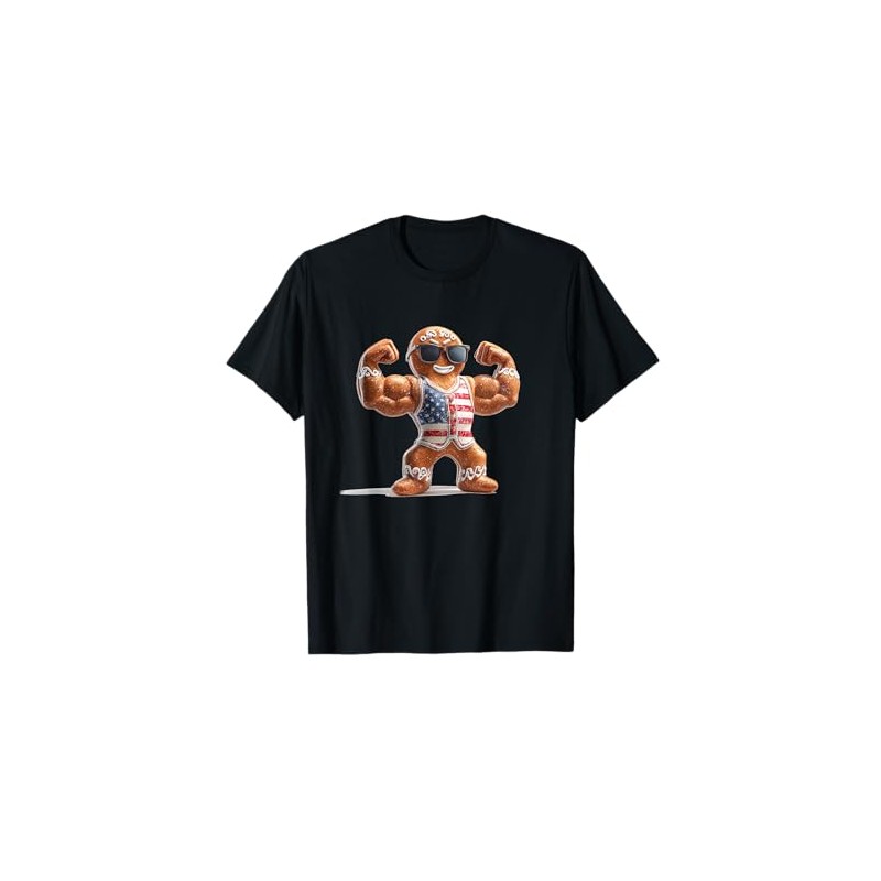 Cool Gym Cookie Man Costume for Gingerbread Lovers T-Shirt