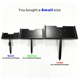 Heavy Duty Grave Marker Stand for 8x4 Inch Pet Memorial Plaque
