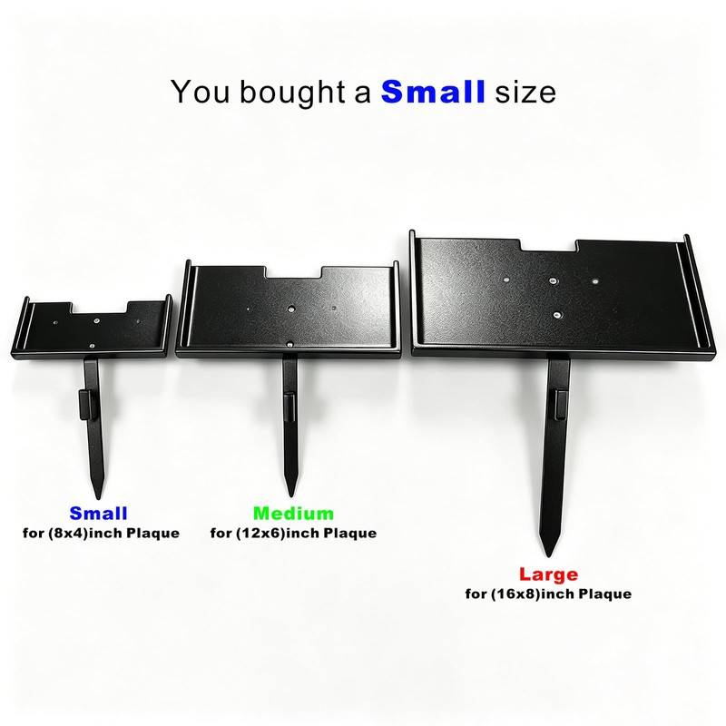 Heavy Duty Grave Marker Stand for 8x4 Inch Pet Memorial