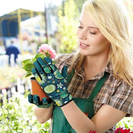 isilila Gardening Gloves for Women Touchscreen Rose Gloves Breathable Lightweight Safety Work Gloves Thickened Palms Gardening and Housework Gardening Best Gardening Gifts