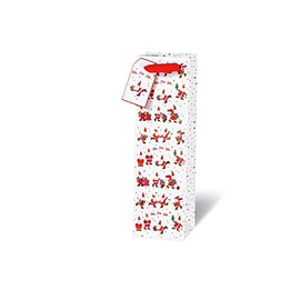 BSB Bottle Bag Gift Bag Paper Bag Christmas "Santas" Bottle Format 245002