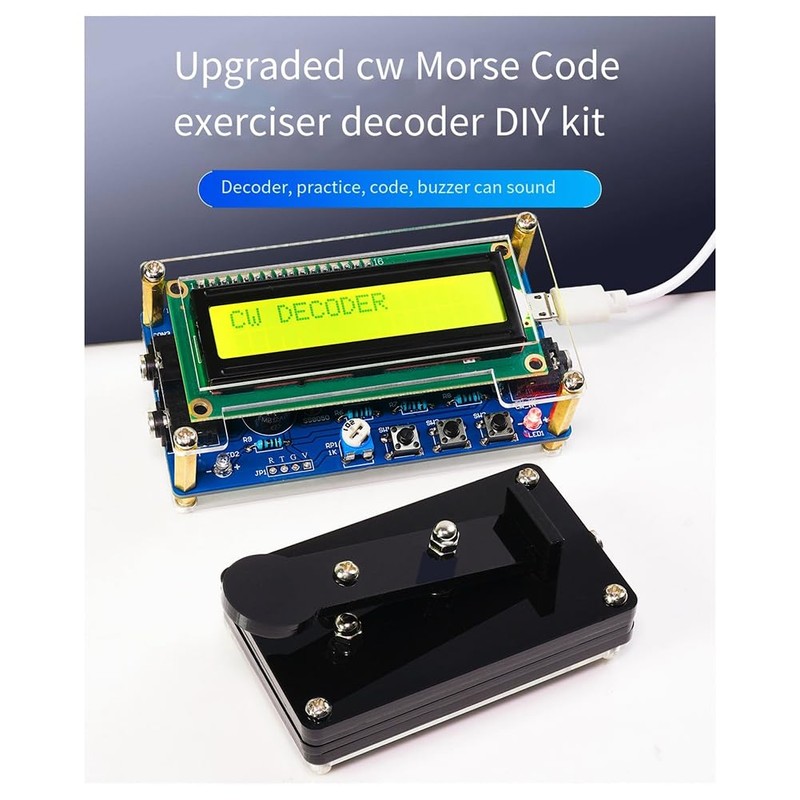 Aswalling Upgraded -069B CW Morse Code Decoder Trainer Parts Electronic