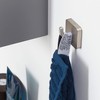 Tiger Onu, Towel hook large, Brushed stainless steel, 38x48x48mm