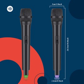 Flutesan 2 Pcs Microphone Prop Toy Plastic Fake Microphone Pretend Fun Stage Microphone for Kids Christmas Cosplay Costume Karaoke Props Birthday Party Favors, 10.4 Inch