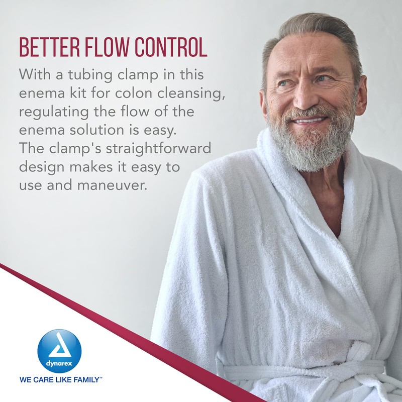 Dynarex Enema Kit - Ready-to-Use Disposable Enema Bag Kit for