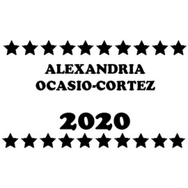 Alexandria Ocasio Cortez 2020 AOC 500 Pcs Stickers Pack 2.25 x 1.25 in
