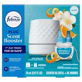 Febrez.e Plug Scent Booster Refresh & Energize Starter Kit - .87 fl oz/2ct (Refresh & Energize)