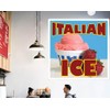 Die-Cut Sticker Multiple Sizes Italian Ice Style H Restaurant &