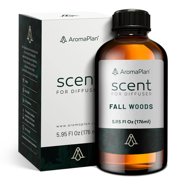 Home Luxury Scents Fall Woods 6 Fl Oz, Home Luxury Collection- Natural & Vegan Scents - Diffuser Oil Blends for Aromatherapy - USA Fragrance, 6 Fl Oz (176ml)
