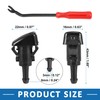 A ABSOPRO Windshield Washer Nozzle Kit 5116079A Tool Kit Wiper