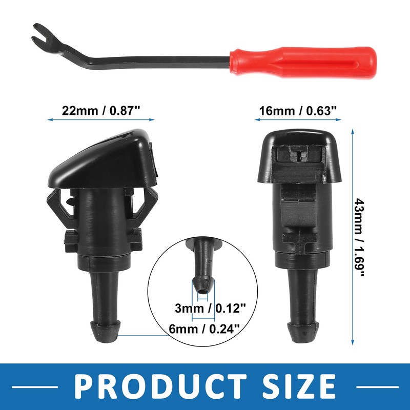 A ABSOPRO Windshield Washer Nozzle Kit 5116079A Tool Kit Wiper