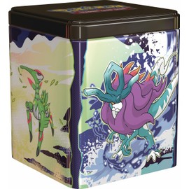 Pokémon - Trading Card Game: Stacking Tin Box Paradox 3 Booster Packs & 2 Sticker Sheets (German Version)