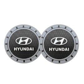 Car Cup Coasters, for Hyundai Sonata Santa Fe Sport Tucson Recessed Silicone Anti-Slip Cup Holder Coaster Car Interior, Car Interior Accessories,2Pcs