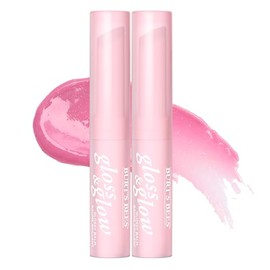 Burts Bees - Bálsamo brillante brillante y brillante, 100% de origen natural, ganador en rosa, 1 tubo, paquete de 2