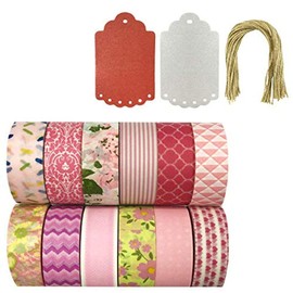 Allydrew Washi Tapes Decorative Masking Tapes, Set of 12, ADSET38