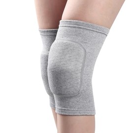 UUYYEO 2 Pcs Soft Breathable Knee Pads Sponge Knee Protective Sleeves Volleyball Dance Knee Brace Sports Knee Protectors for Football Running