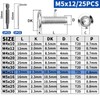 XRXYMQ Pack of 25 M5 Flat Head Screws M5 x