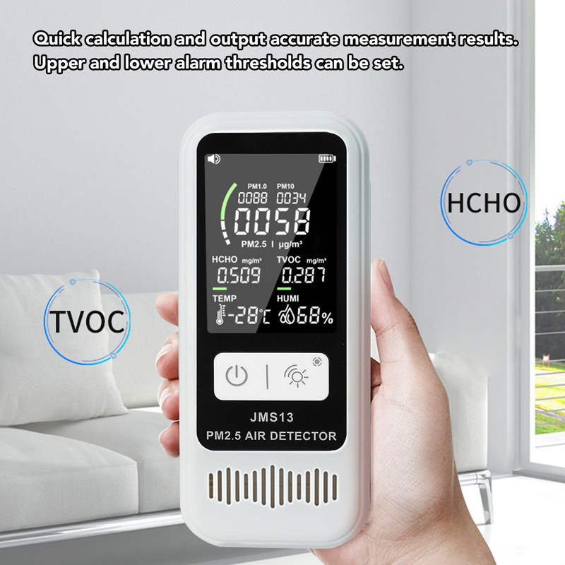 Air Quality Monitor Pm2.5 10 1.0 Detector LCD Display Temperature