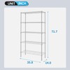 Furniture of America Upland 5 Tier Metal Shelving Units &