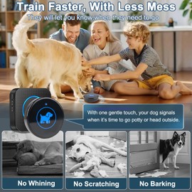 Cangecit High Sensitivity Dog Door Bell 2026 Version, Dog Doorbells for Potty Training – Dog Bells to Go Outside, 1000Feet Range, Waterproof Button, 55 Melodies & 5 Notification Modes (1 Button)