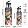 Dinosaur Water Bottle with Straw 3D T-Rex Lid Thermos Kids