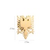 Stainless Steel Albania Eagle Double Headed Eagle Brooch and Pin