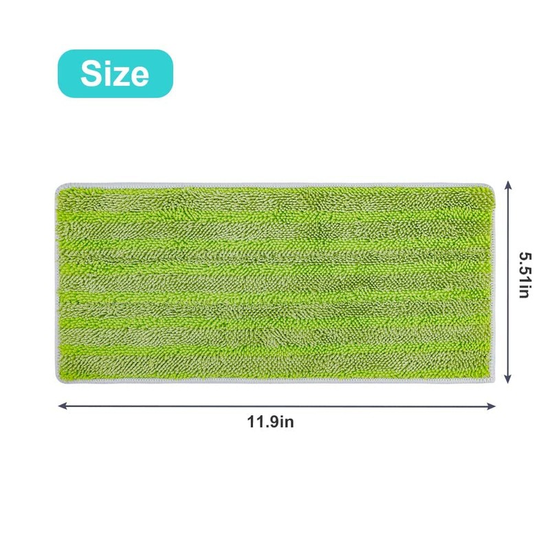 KEEPOW Microfibre Reusable Mop Refill Pads Compatible with Flash Powermop,Machine