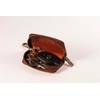 Matador K-65 Genuine Leather Keyring, Printed brown, Elegant