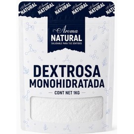 Aroma Natural | Dextrosa Monohidratada 1 kg – Bolsa Resellable | Grado Alimenticio · Sin Aditivos | Azúcar de Glucosa para Deportistas, Repostería y B
