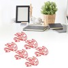 100pcs Swan Shape Paper Clips Plating Process Portable Cute Metallic