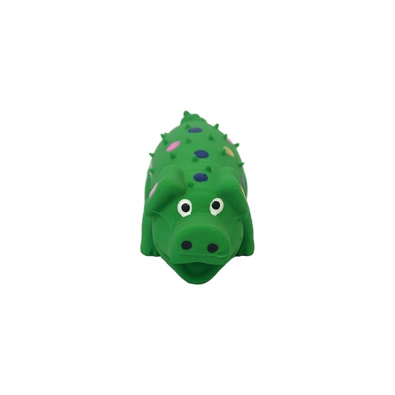 Multipet International 20315 4" Polka Dot Pig Dog Toy -