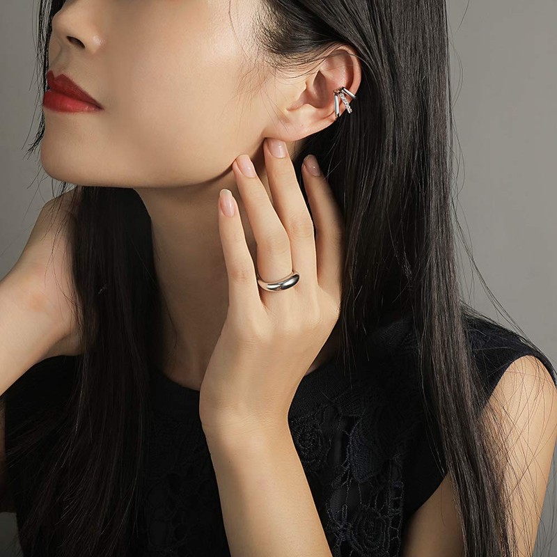 Lady Like Ear Cuff Earrings, Non-Hole Ear Accessories, 8 Pieces,