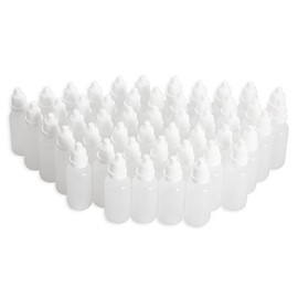 TOPWEL 30ml Plastic Dropping Bottles 2 3/4" Tall, 1 1/4" Diameter-Pack of 12