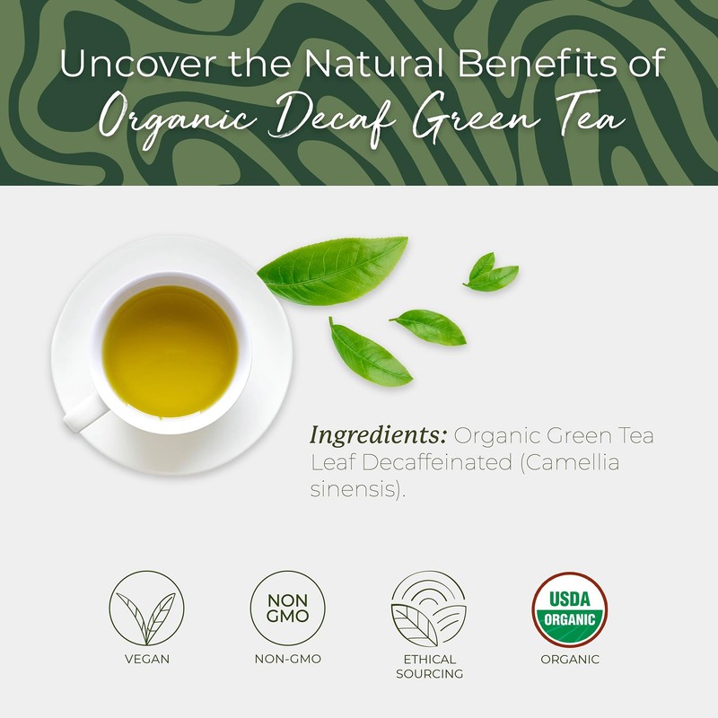 Starwest Botanicals Organic Decaf Green Tea - Decaffeinated Herbal Tea,