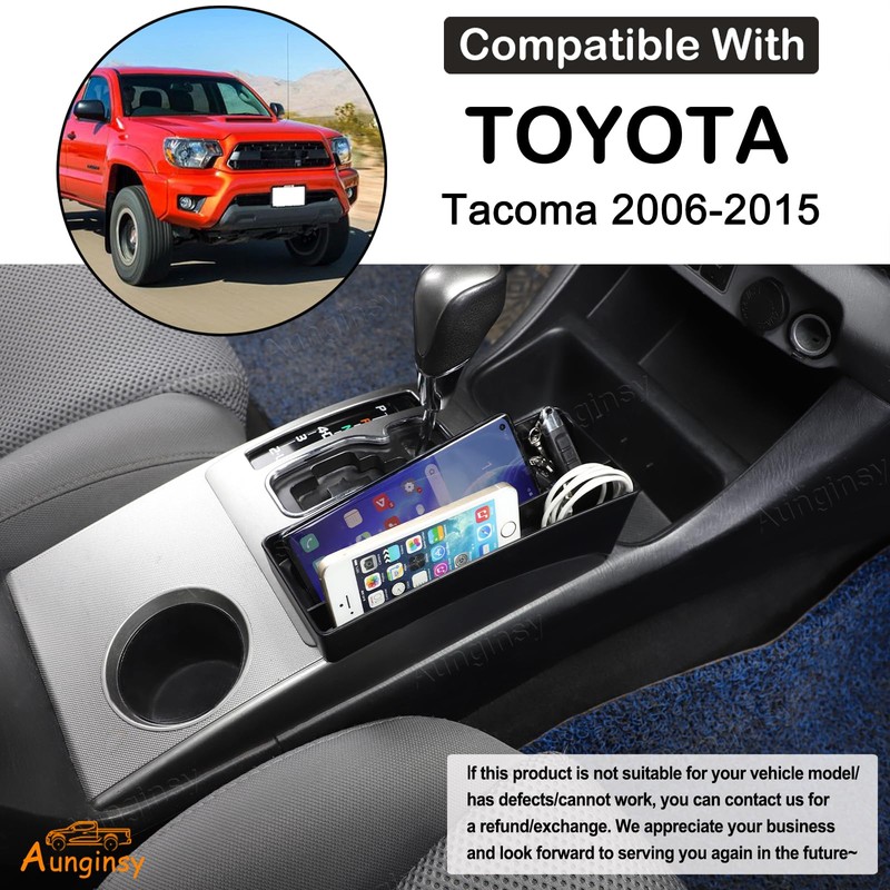 Aunginsy Center Console Side Gear Shift Storage Box Compatible with
